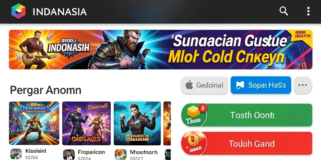 Banyak pilihan permainan yang tersedia untuk dicoba.