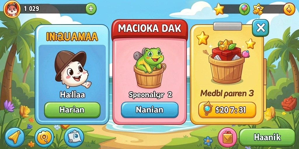 Sistem reward yang memotivasi pemain untuk terus bermain.