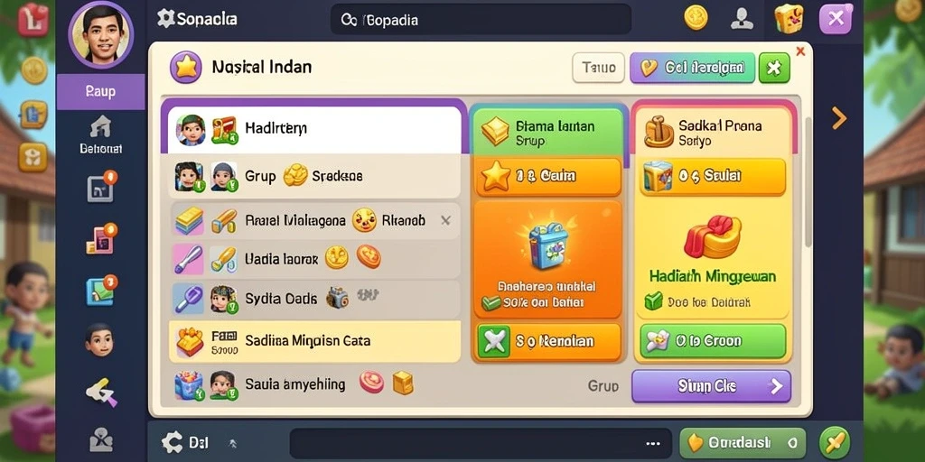 Antarmuka pengguna yang ramah di QQ1221.