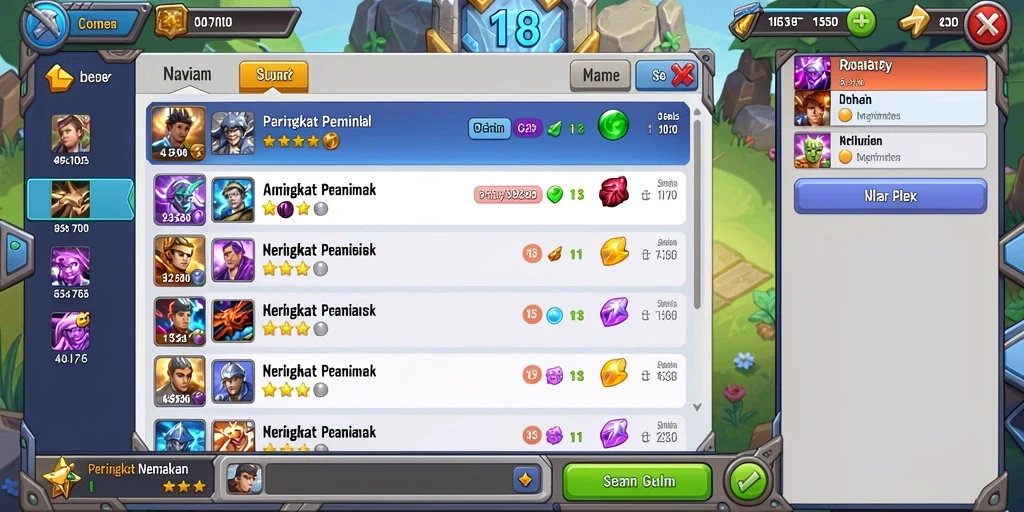 Contoh level menantang yang tersedia di RPLOOT.